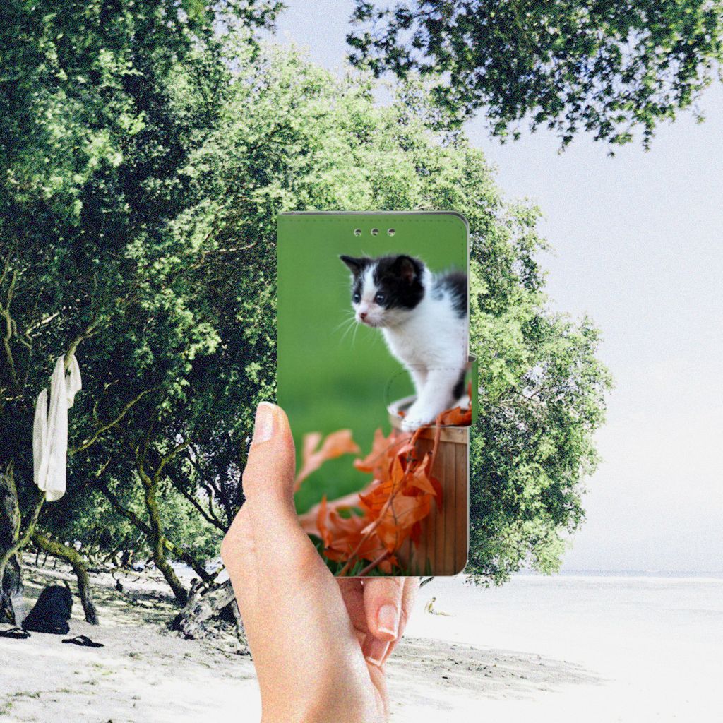 Sony Xperia XZ1 Telefoonhoesje met Pasjes Kitten