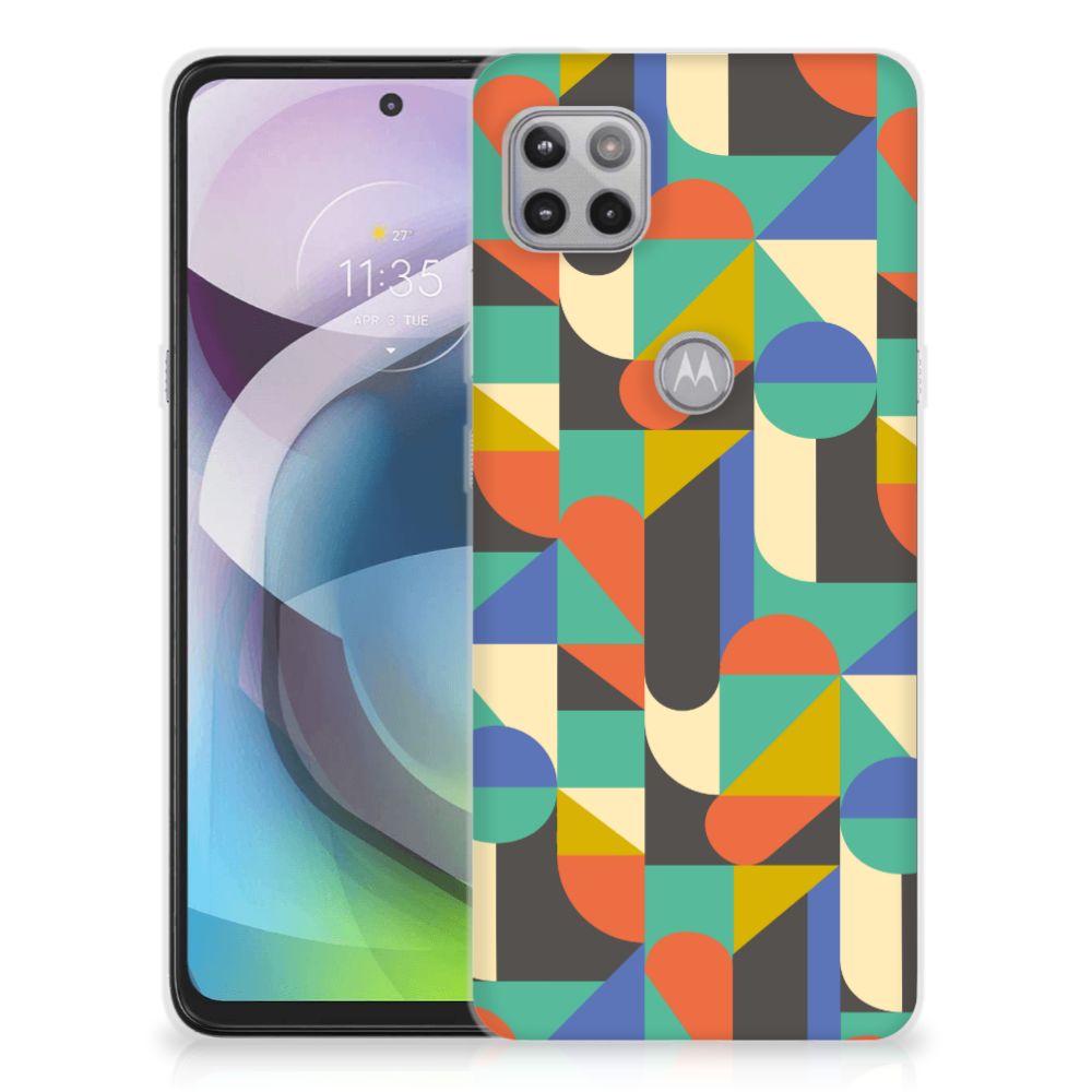 Motorola Moto G 5G TPU bumper Funky Retro