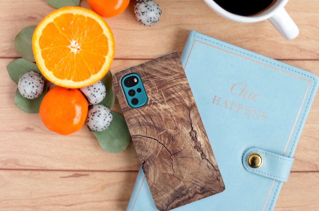 Motorola Moto G22 Book Wallet Case Tree Trunk - B2C Telecom