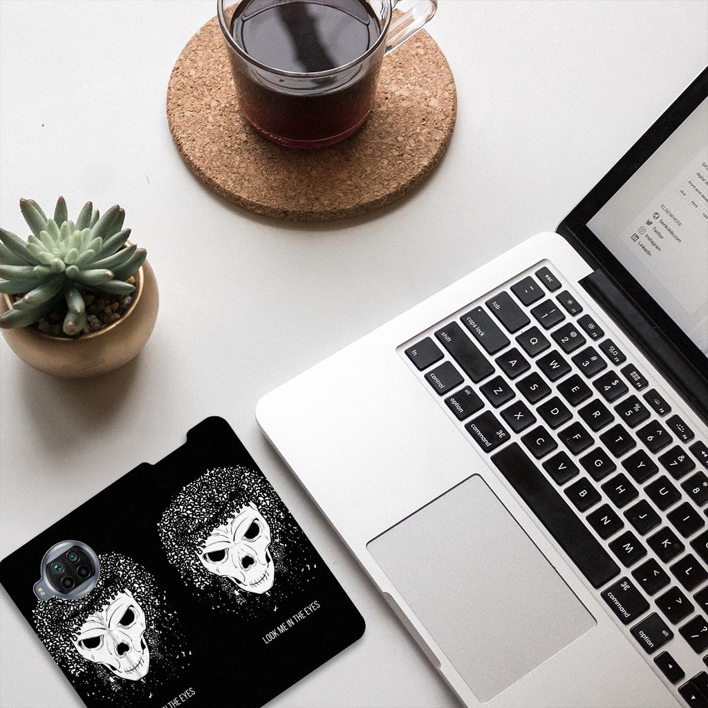 Mobiel BookCase Xiaomi Mi 10T Lite Skull Hair - B2C Telecom