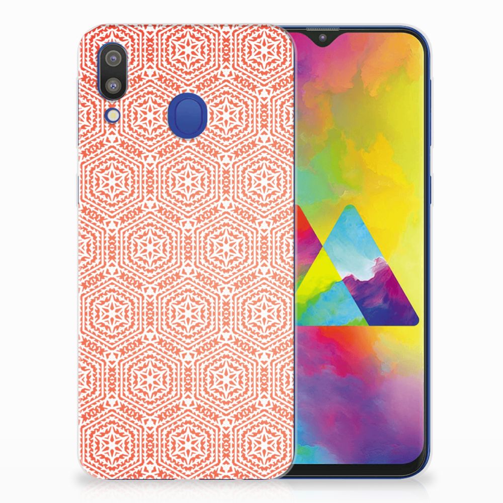 Samsung Galaxy M20 (Power) TPU bumper Pattern Orange