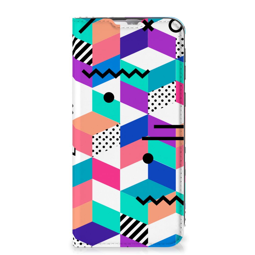 Samsung Galaxy M31 Stand Case Blokken Kleurrijk - B2C Telecom
