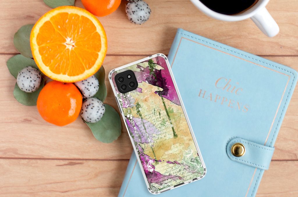 Back Cover Samsung Galaxy A22 5G Letter Painting B2C Telecom