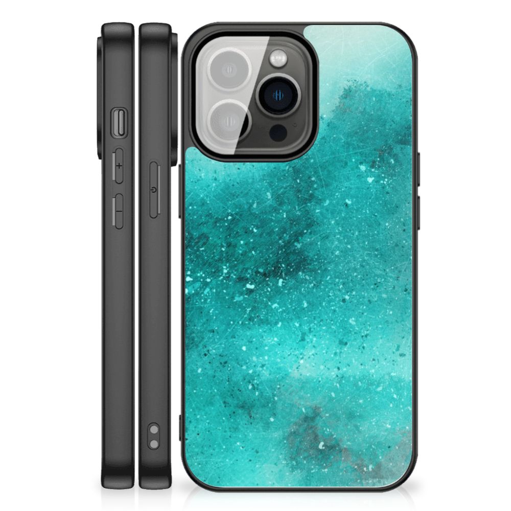 Kleurrijke Telefoonhoesje iPhone 13 Pro Max Painting Blue B2C Telecom