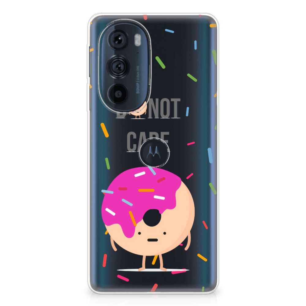 Motorola Edge 30 Pro Siliconen Case Donut Roze B2C Telecom