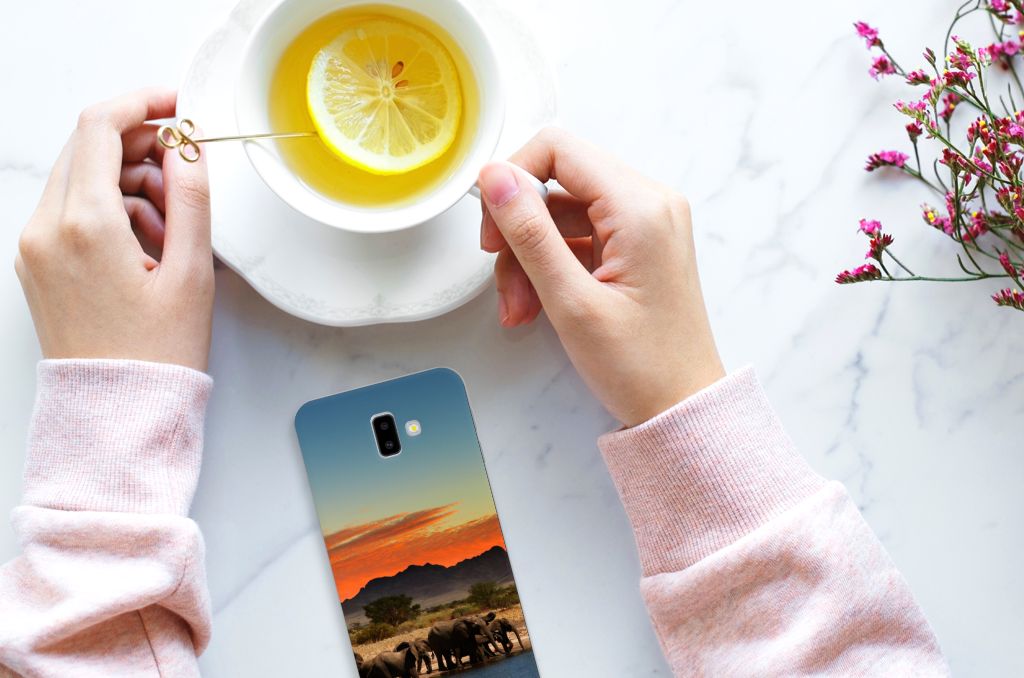Samsung Galaxy J6 Plus (2018) TPU Hoesje Olifanten