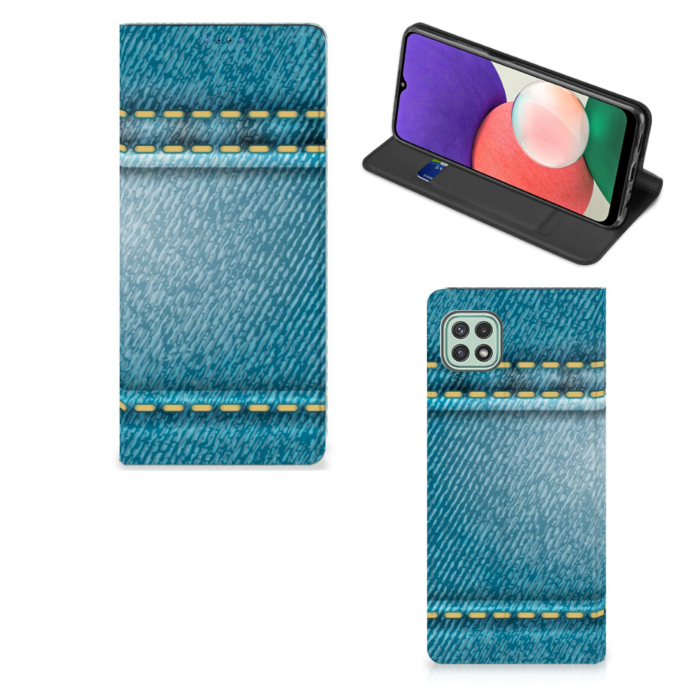 Samsung Galaxy A22 5G Hippe Standcase Jeans - B2C Telecom