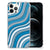 iPhone 12 Pro Max Doorzichtige Silicone Hoesje Waves Blue B2C Telecom