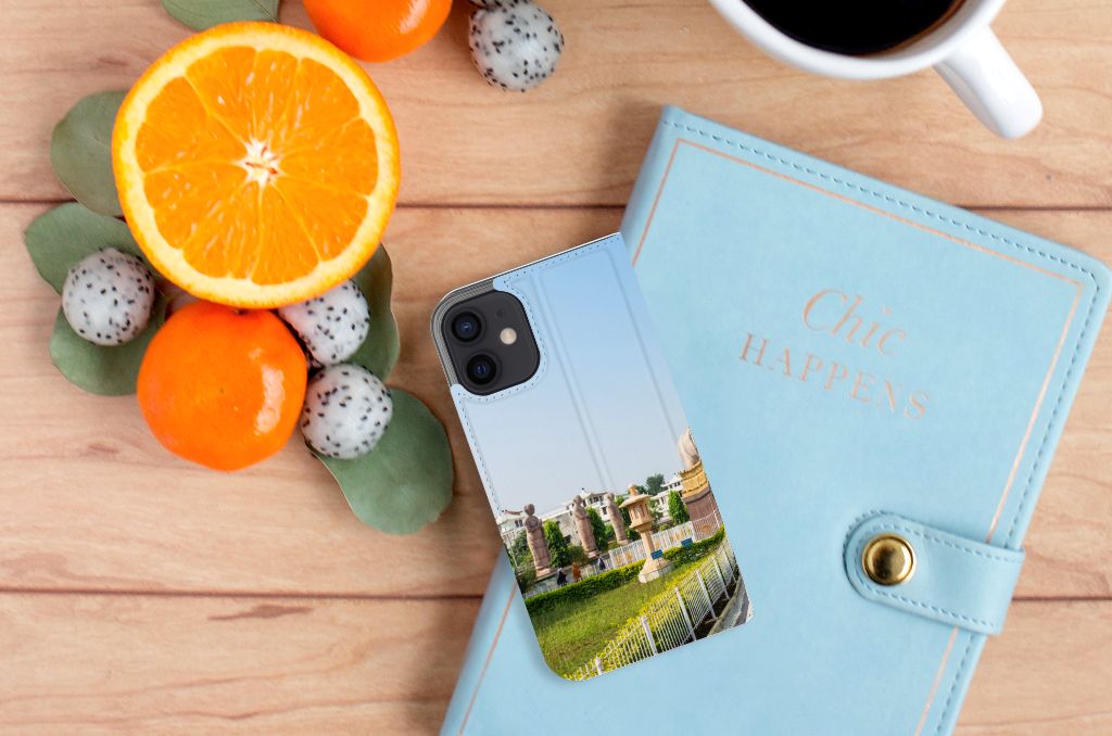 iPhone 12 Mini Book Cover Boeddha - B2C Telecom