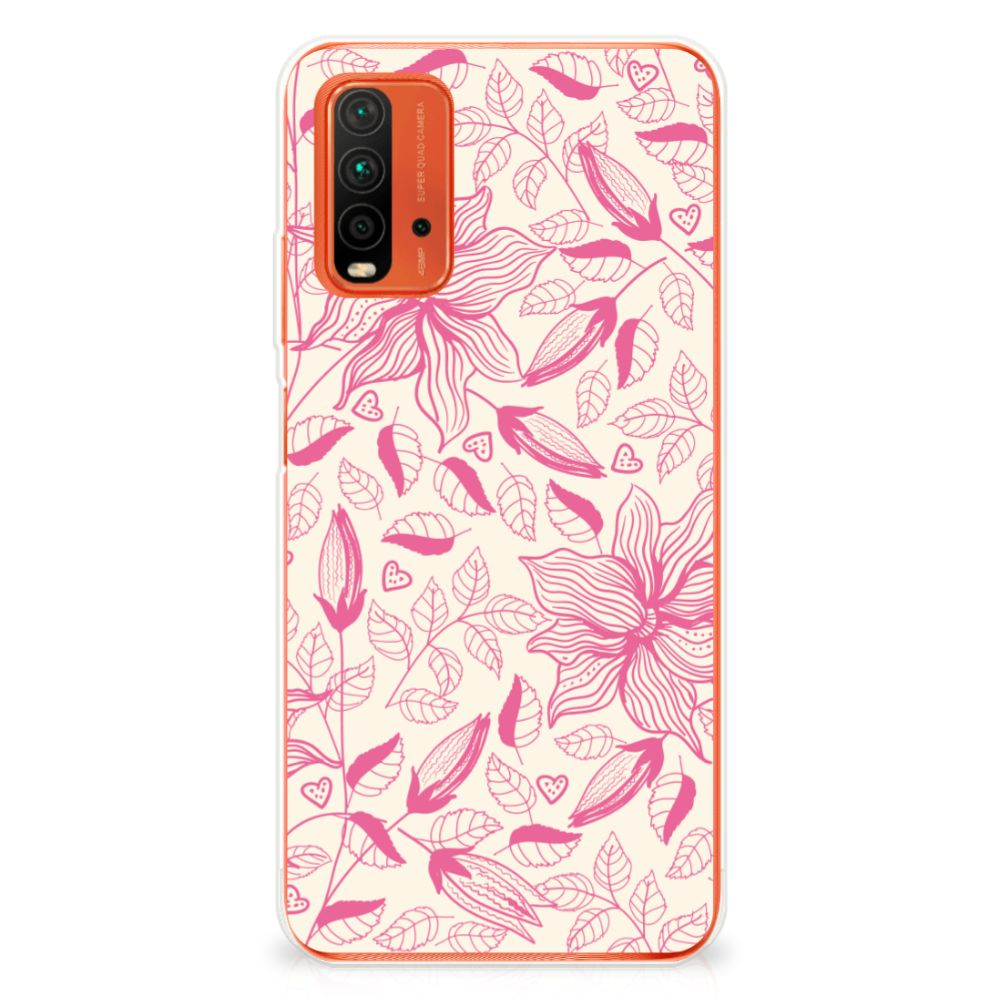 Xiaomi Poco M3 TPU Case Pink Flowers