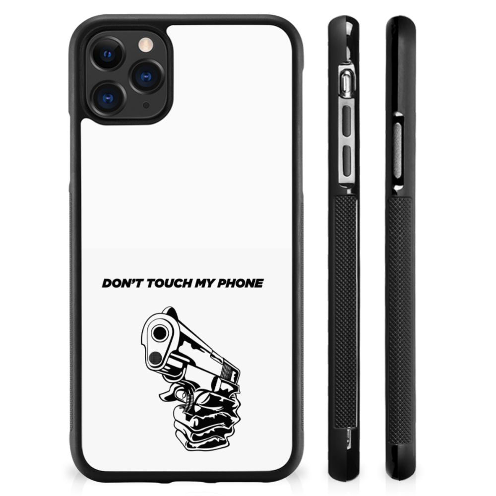 Apple iPhone 11 Pro Max TPU Hoesje Gun Don't Touch My Phone B2C Telecom