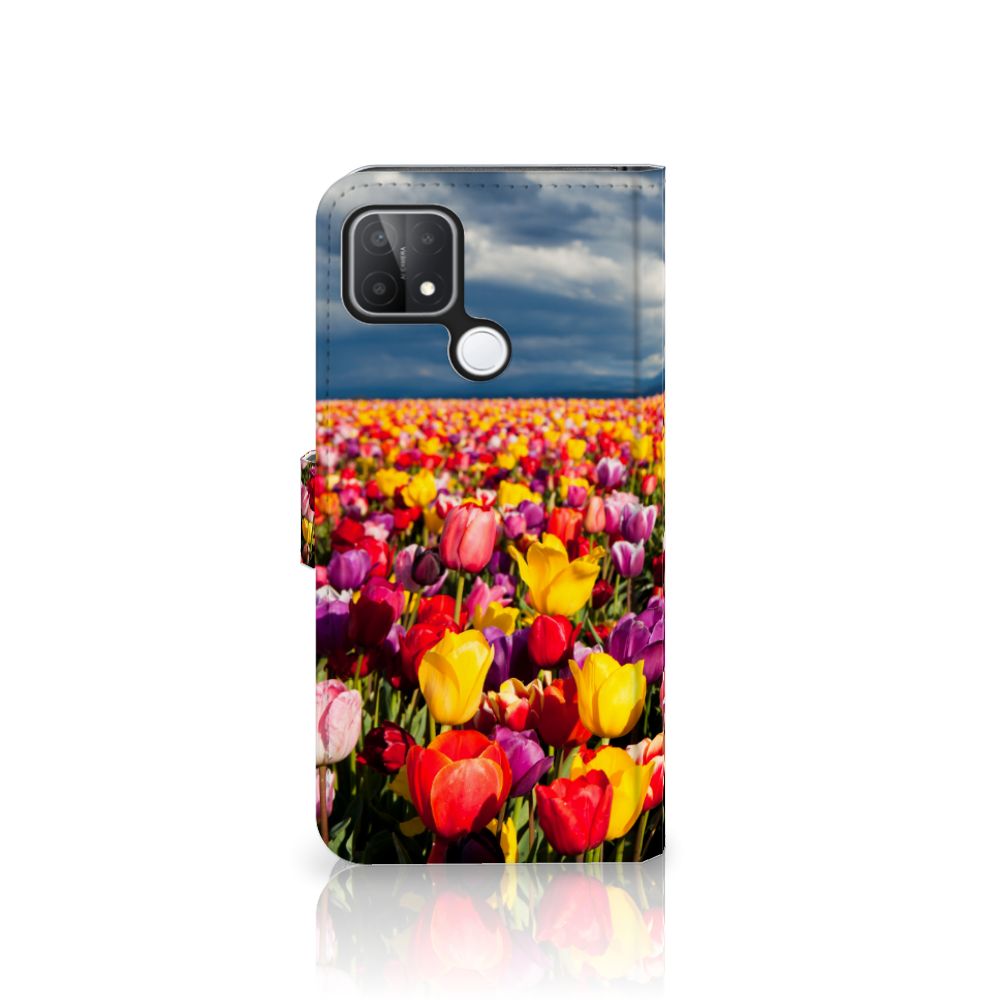 OPPO A15 Hoesje Tulpen