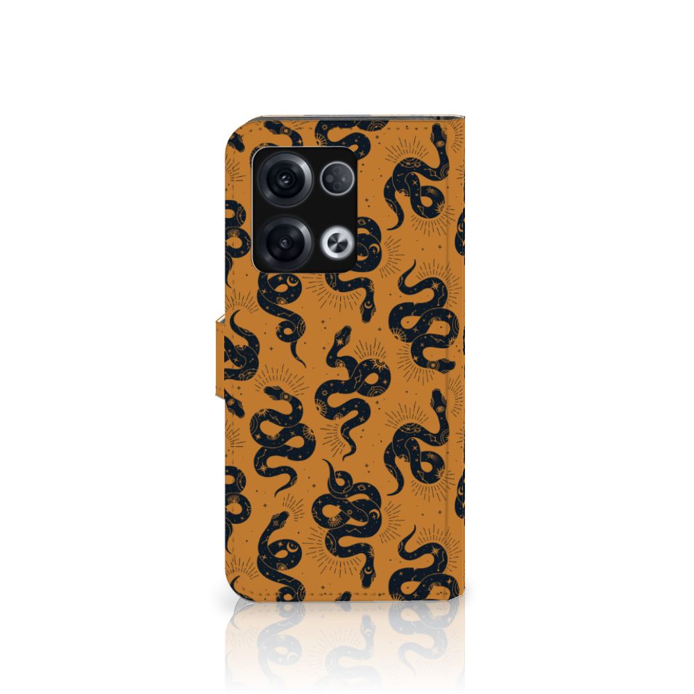 Telefoonhoesje met Pasjes voor OPPO Reno8 Pro Snakes