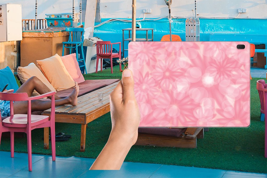 Lenovo Tab E10 Siliconen Hoesje Spring Flowers