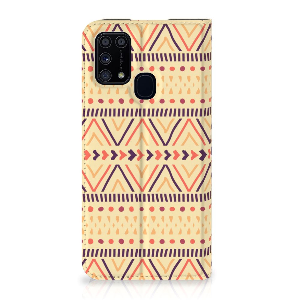 Samsung Galaxy M31 Hoesje met Magneet Aztec Yellow - B2C Telecom