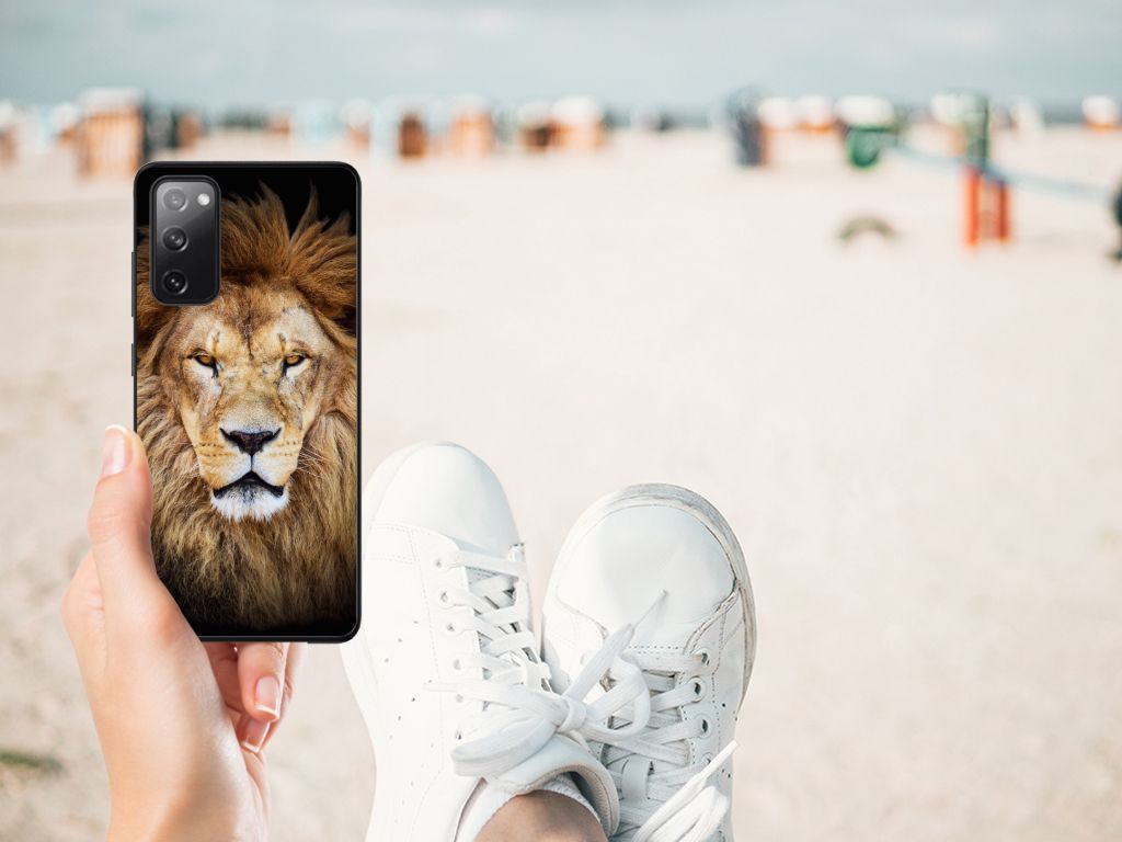 Samsung Galaxy S20 FE Dierenprint Telefoonhoesje Leeuw B2C Telecom
