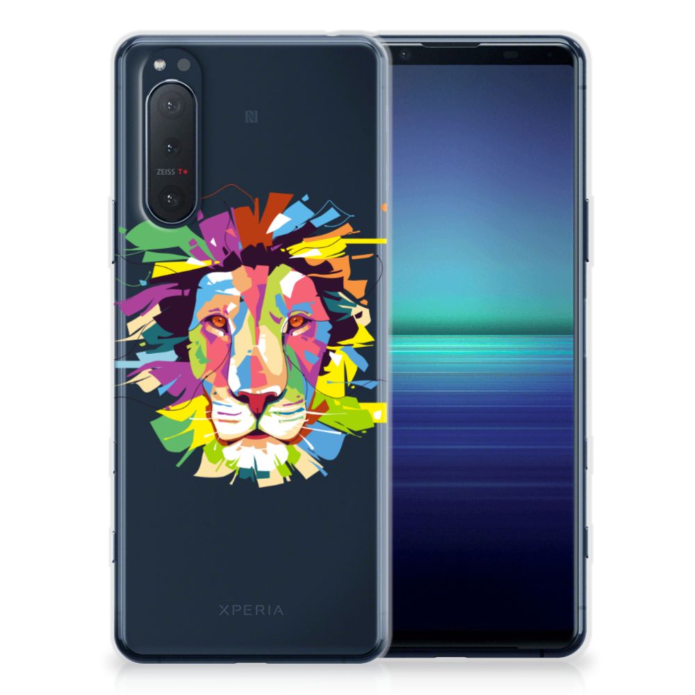 Sony Xperia 5II Telefoonhoesje met Naam Lion Color