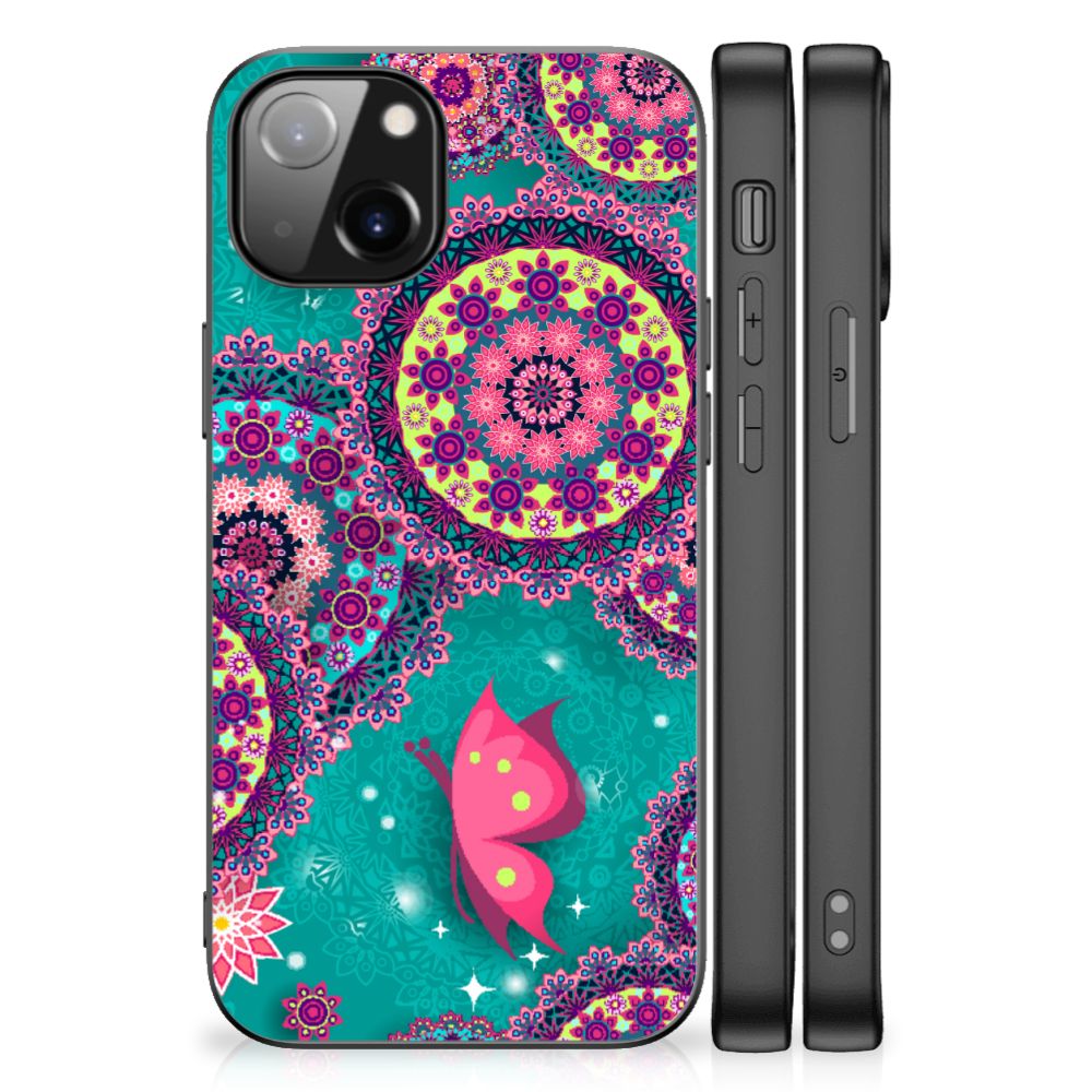 Apple iPhone 13 Leuk Telefoonhoesje Cirkels en Vlinders B2C Telecom