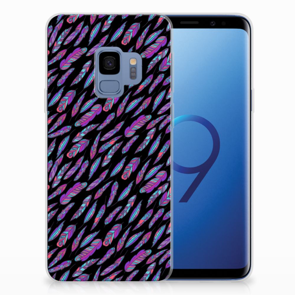Samsung Galaxy S9 TPU bumper Feathers Color