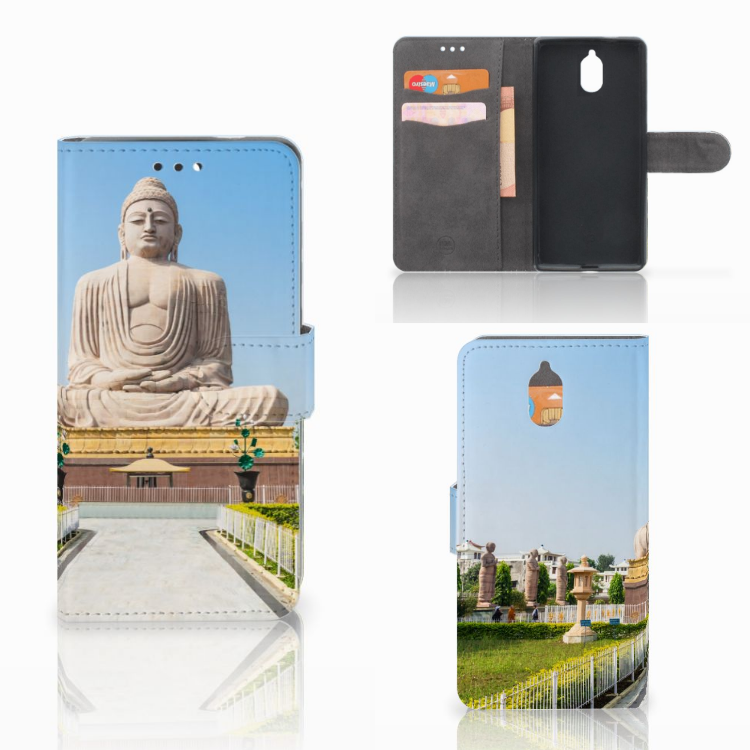 Nokia 3.1 (2018) Flip Cover Boeddha