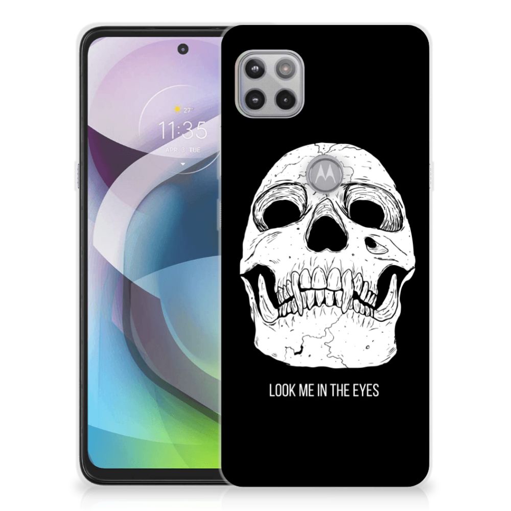 Silicone Back Case Motorola Moto G 5G Skull Eyes