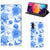 Smart Cover voor Samsung Galaxy A50 Flowers Blue