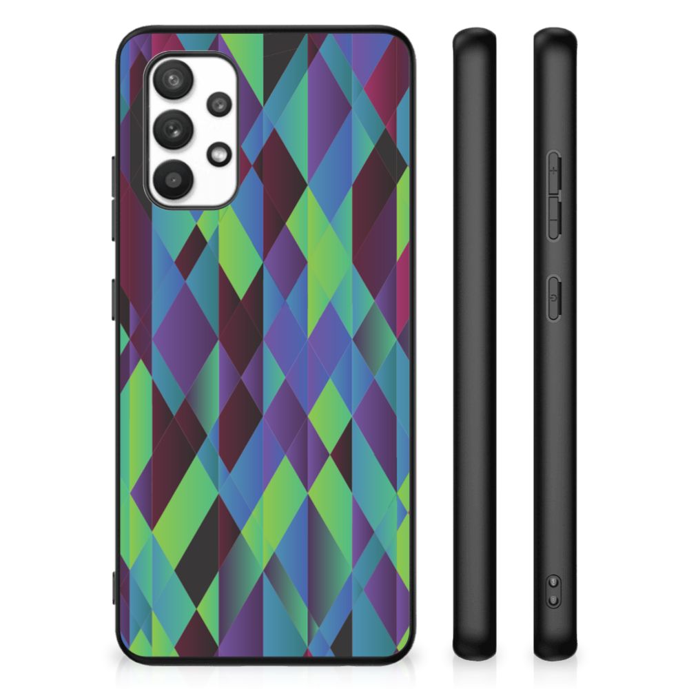 Samsung Galaxy A32 4G | A32 5G Enterprise Editie Backcover Abstract Green Blue B2C Telecom