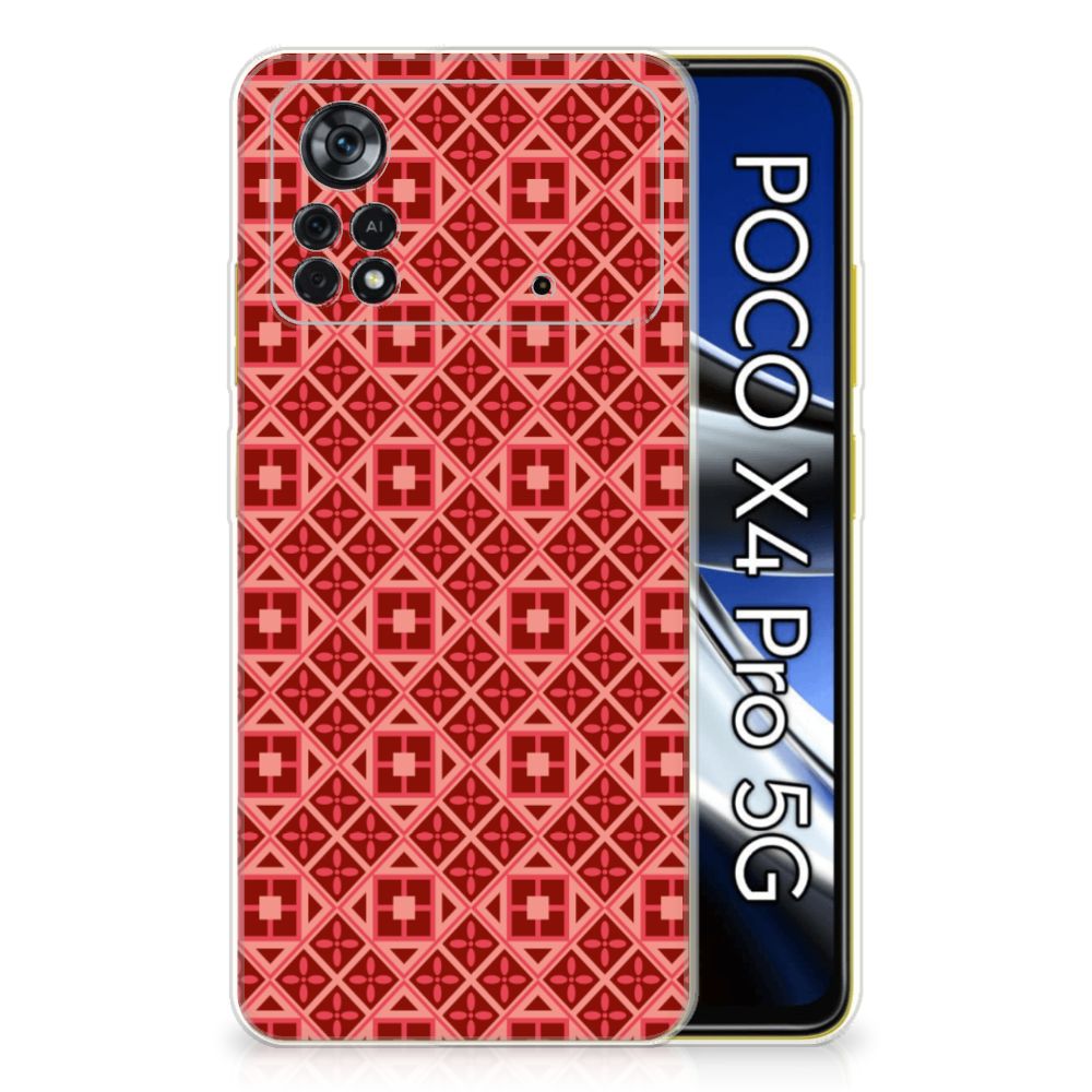 Xiaomi Poco X4 Pro 5G TPU bumper Batik Rood B2C Telecom