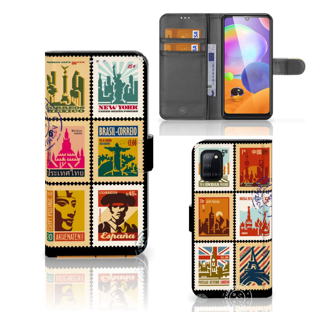 Samsung Galaxy A31 Flip Cover Postzegels