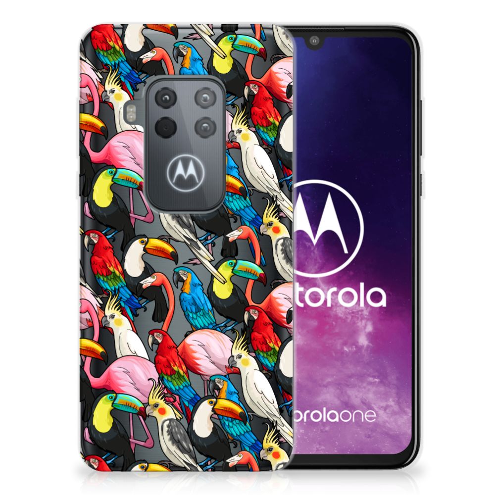 Motorola One Zoom TPU Hoesje Birds