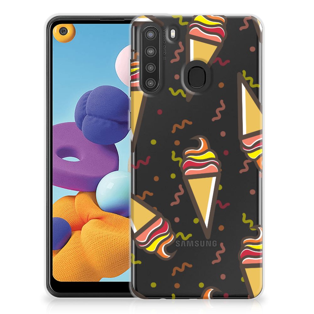 Samsung Galaxy A21 Siliconen Case Icecream B2C Telecom