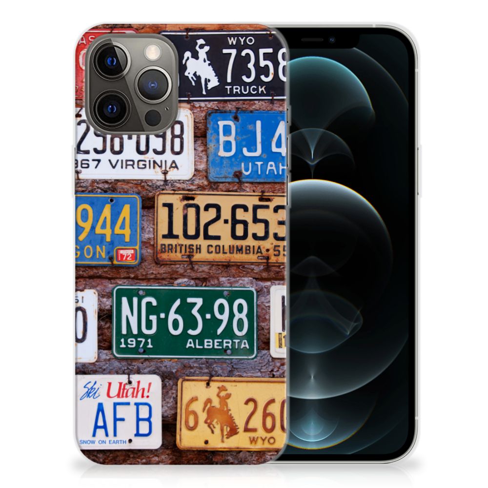 iPhone 12 Pro Max Siliconen Hoesje met foto Kentekenplaten B2C Telecom