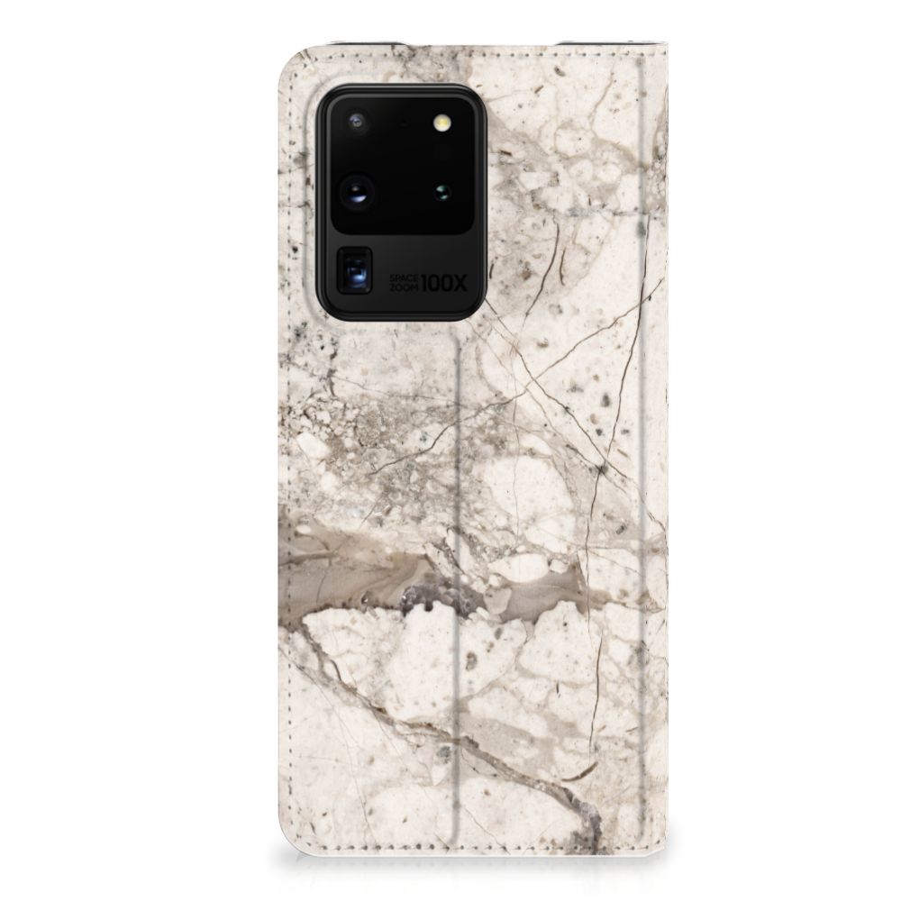 Samsung Galaxy S20 Ultra Standcase Marmer Beige - B2C Telecom