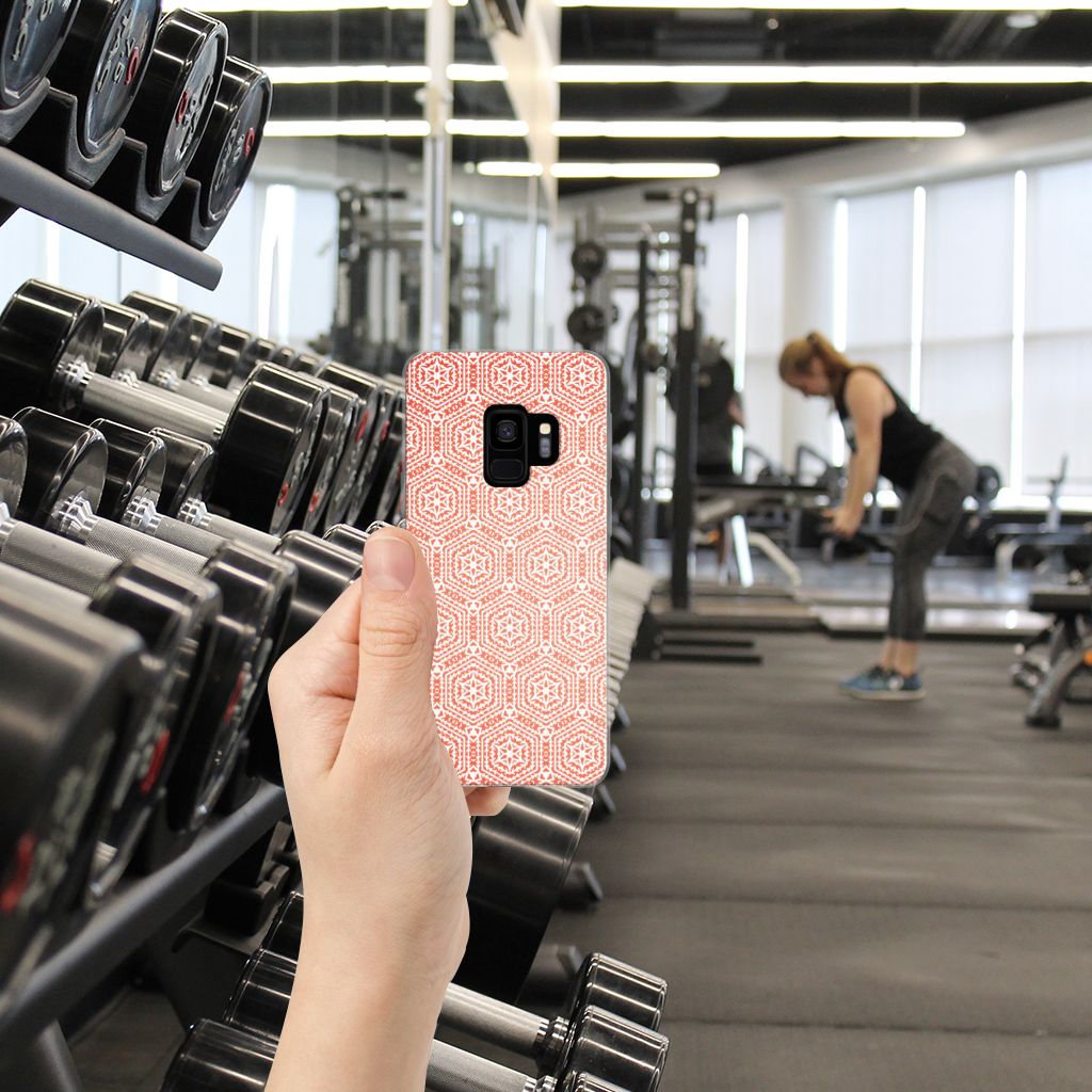 Samsung Galaxy S9 TPU bumper Pattern Orange