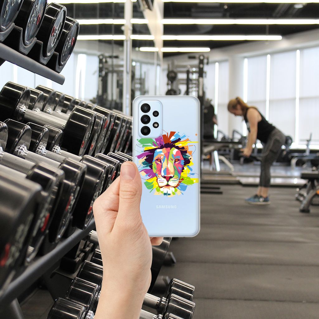Samsung Galaxy A23 Telefoonhoesje met Naam Lion Color B2C Telecom