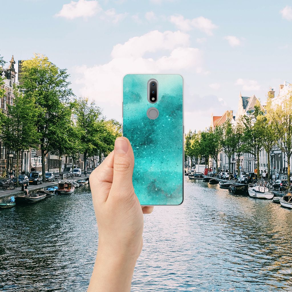 Hoesje maken Nokia 2.4 Painting Blue