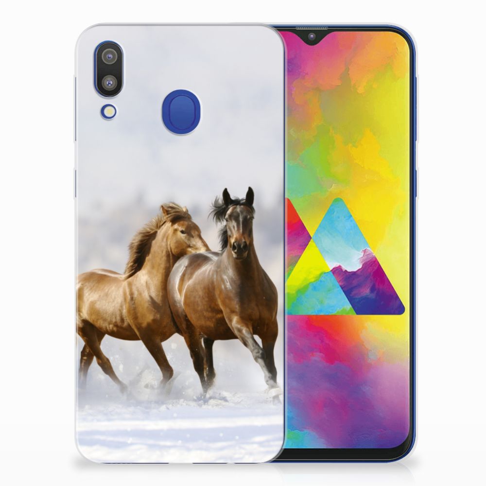 Samsung Galaxy M20 (Power) TPU Hoesje Paarden