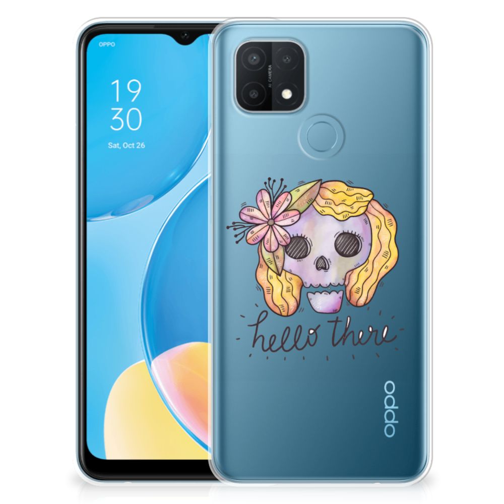 Silicone Back Case OPPO A15 Boho Skull B2C Telecom
