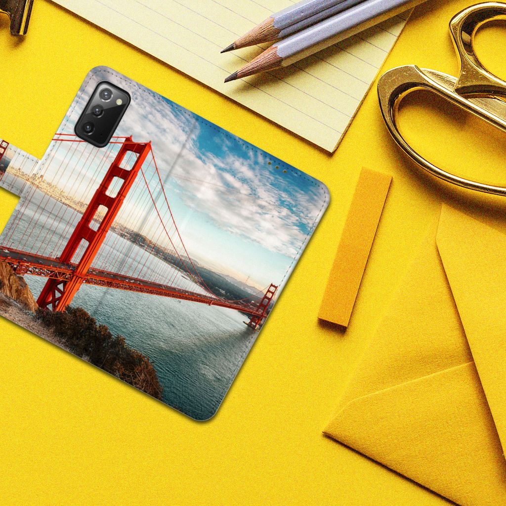 Samsung Galaxy Note 20 Flip Cover Golden Gate Bridge