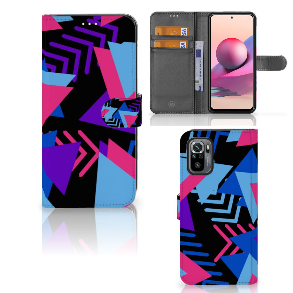 Xiaomi Redmi Note 10S | 10 4G | Poco M5s Book Case Funky Triangle