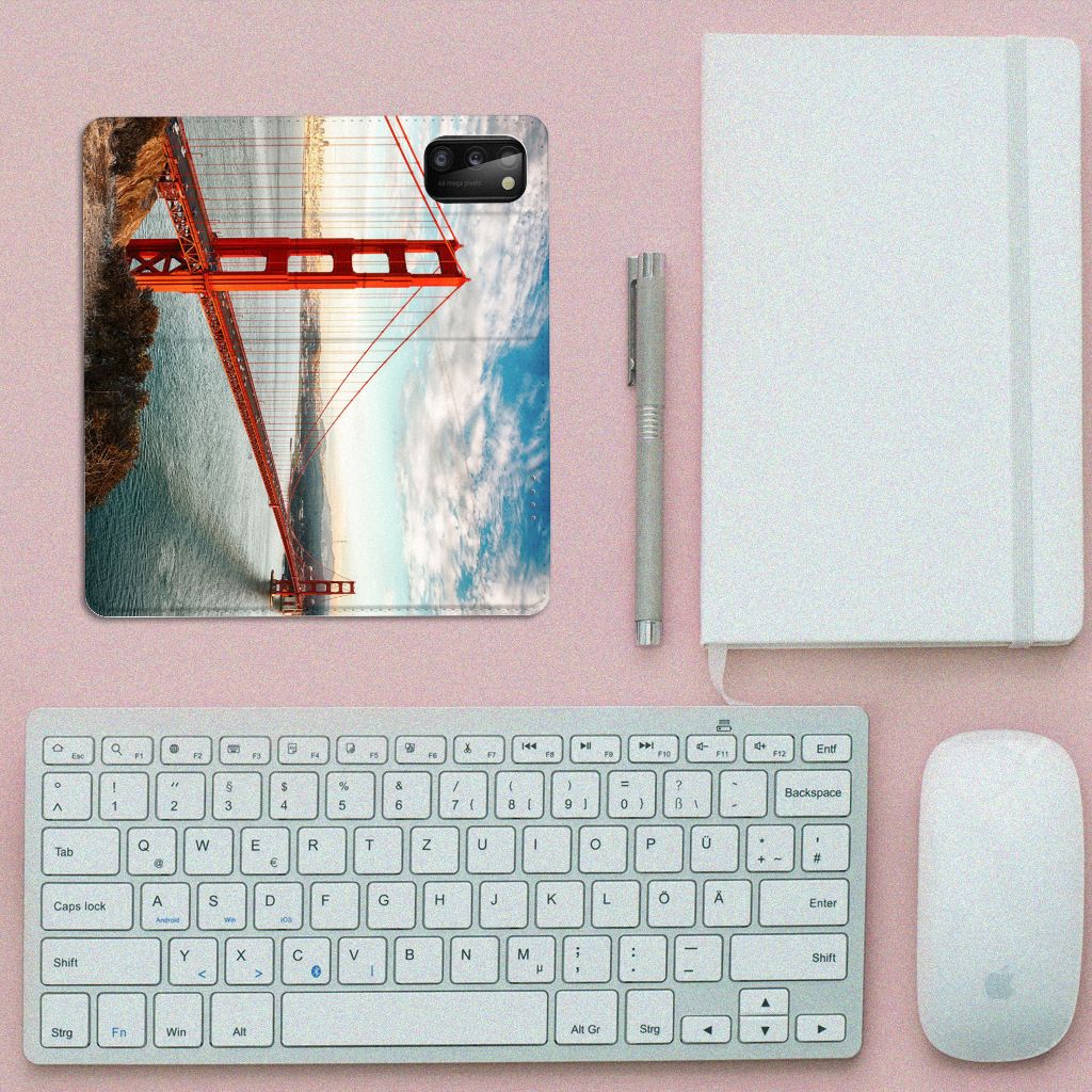 Samsung Galaxy A41 Book Cover Golden Gate Bridge - B2C Telecom