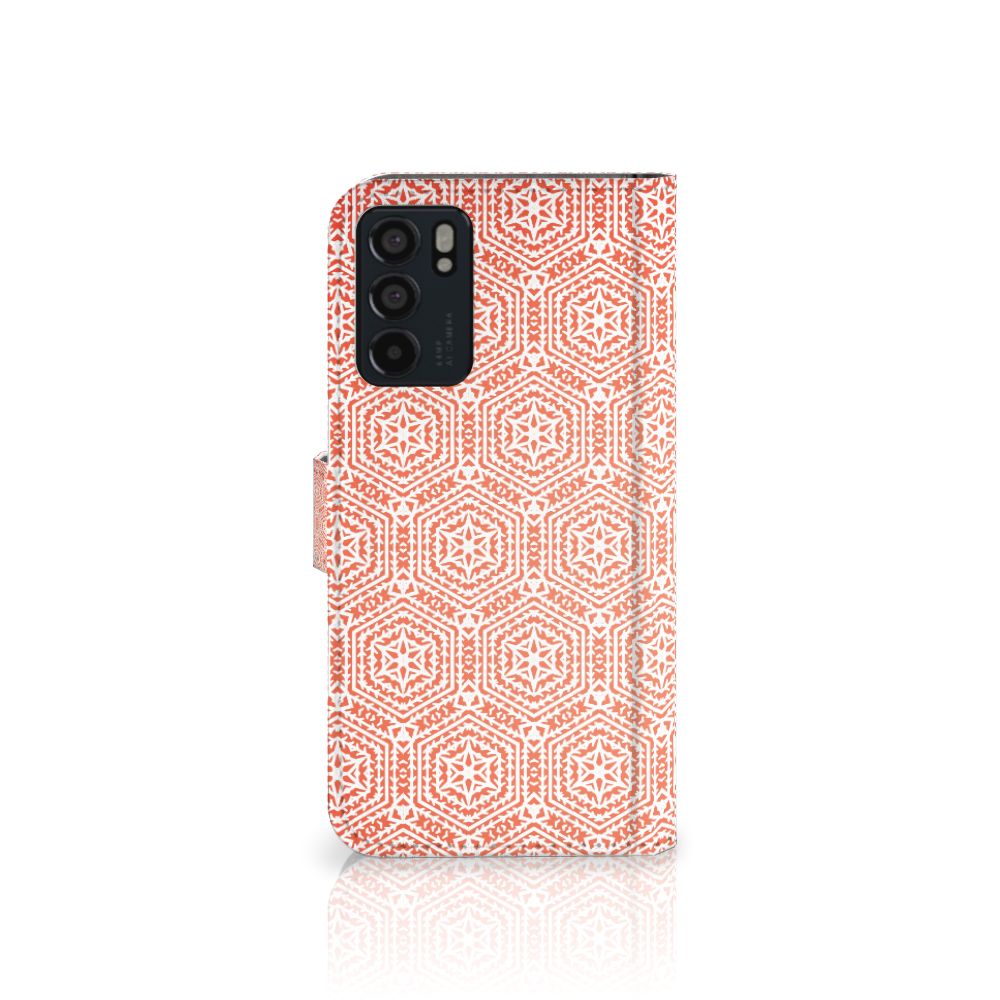 OPPO Reno6 5G Telefoon Hoesje Pattern Orange