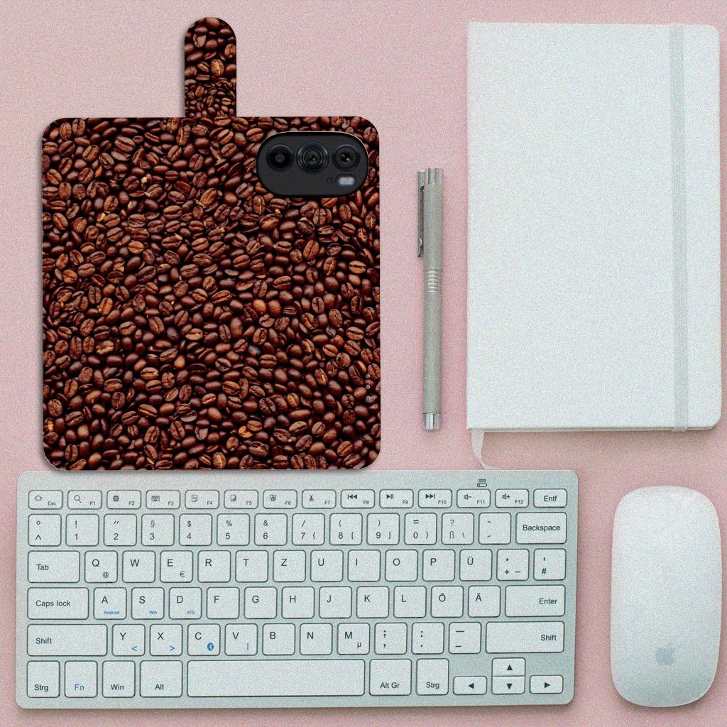 Motorola Edge 30 Pro Book Cover Koffiebonen