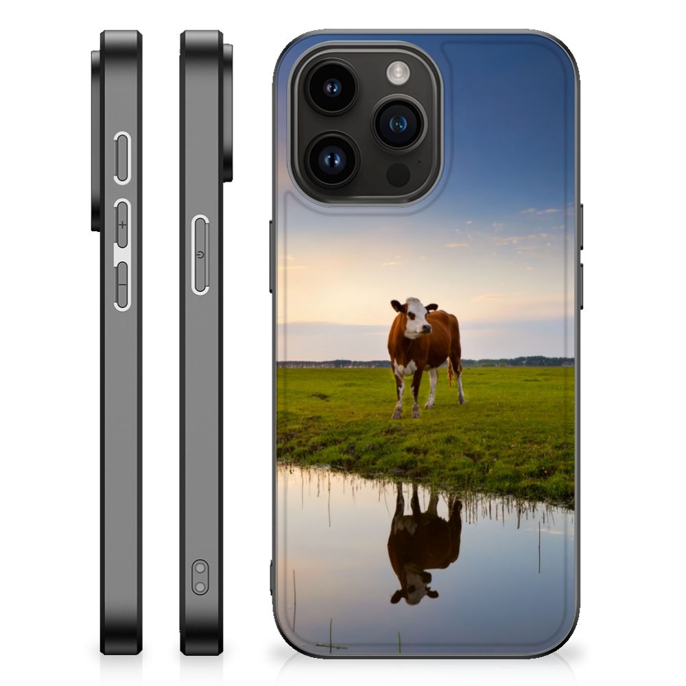 iPhone 15 Pro Max Dierenprint Telefoonhoesje Koe B2C Telecom