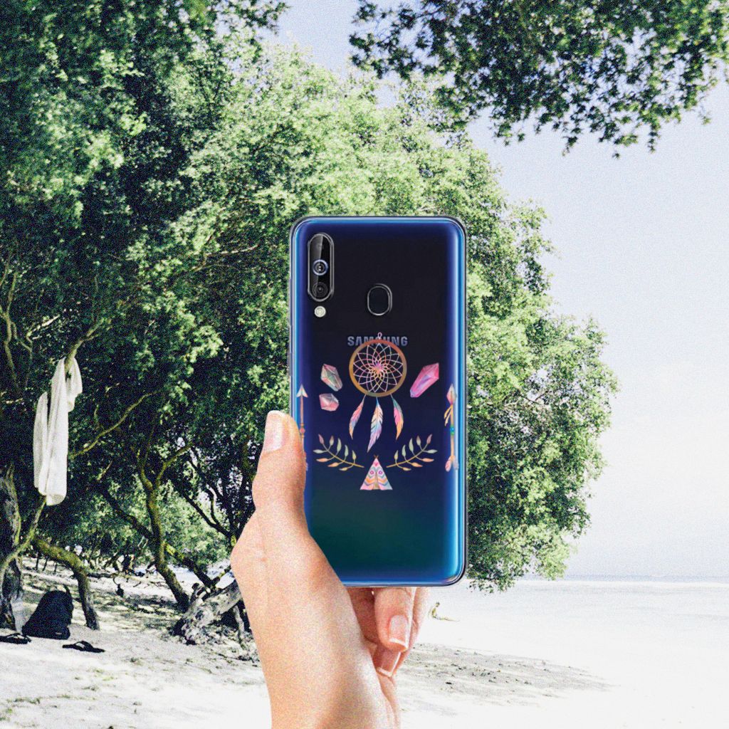 Samsung Galaxy A60 Telefoonhoesje met Naam Boho Dreamcatcher