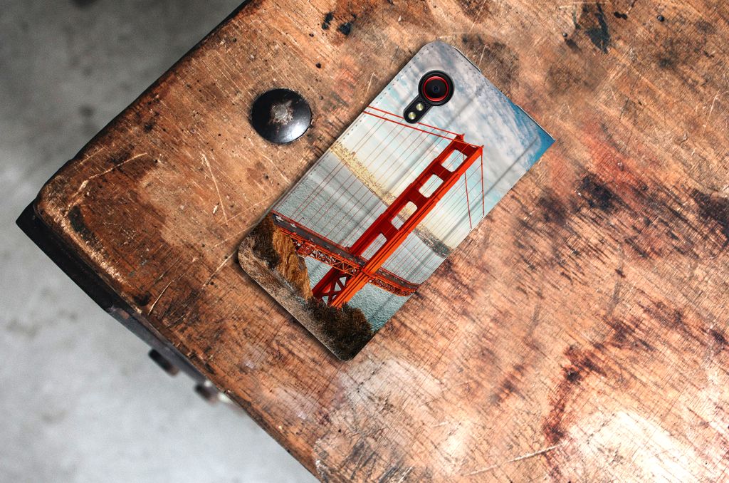 Samsung Galaxy Xcover 5 Book Cover Golden Gate Bridge - B2C Telecom