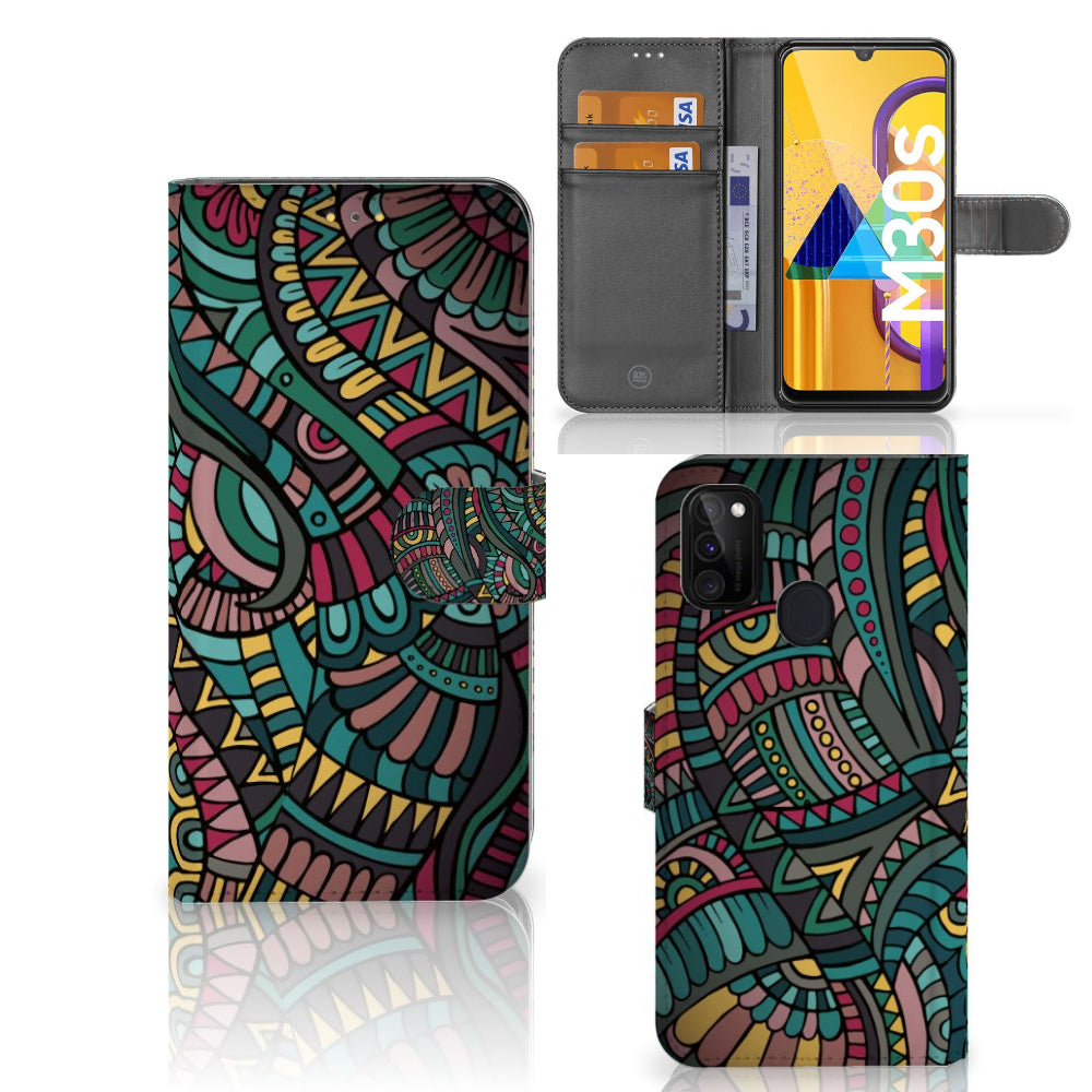Samsung Galaxy M21 | M30s Telefoon Hoesje Aztec
