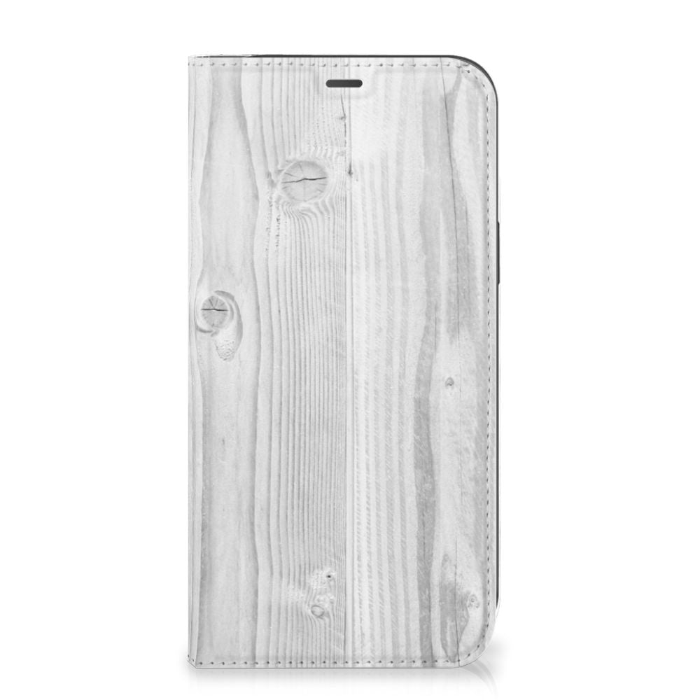 iPhone 12 Pro Max Book Wallet Case White Wood - B2C Telecom