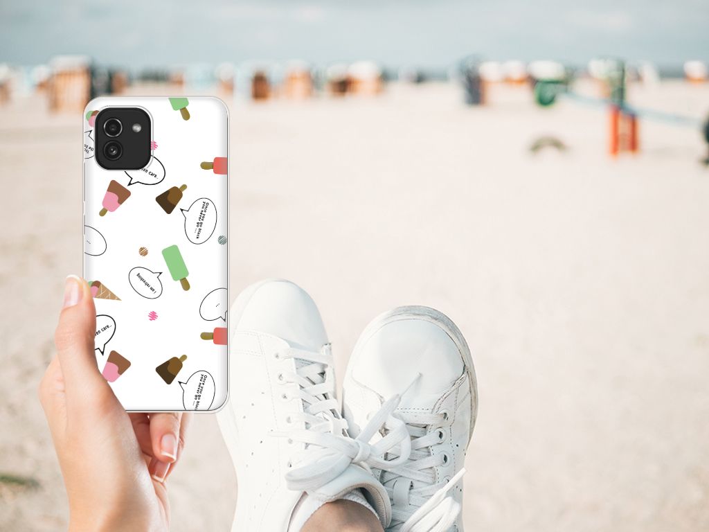 Samsung Galaxy A03 Siliconen Case IJsjes B2C Telecom