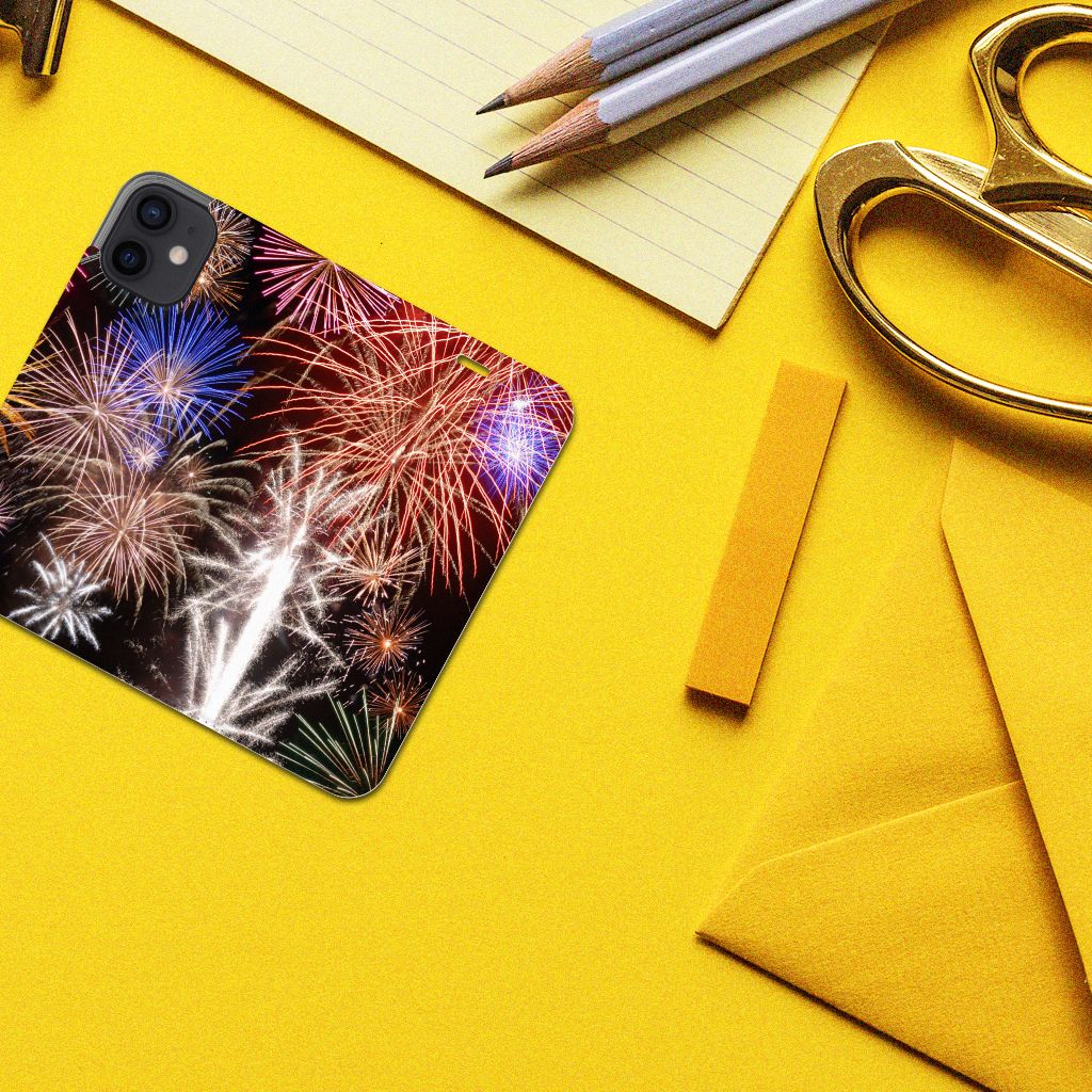 iPhone 12 Mini Hippe Standcase Vuurwerk - B2C Telecom